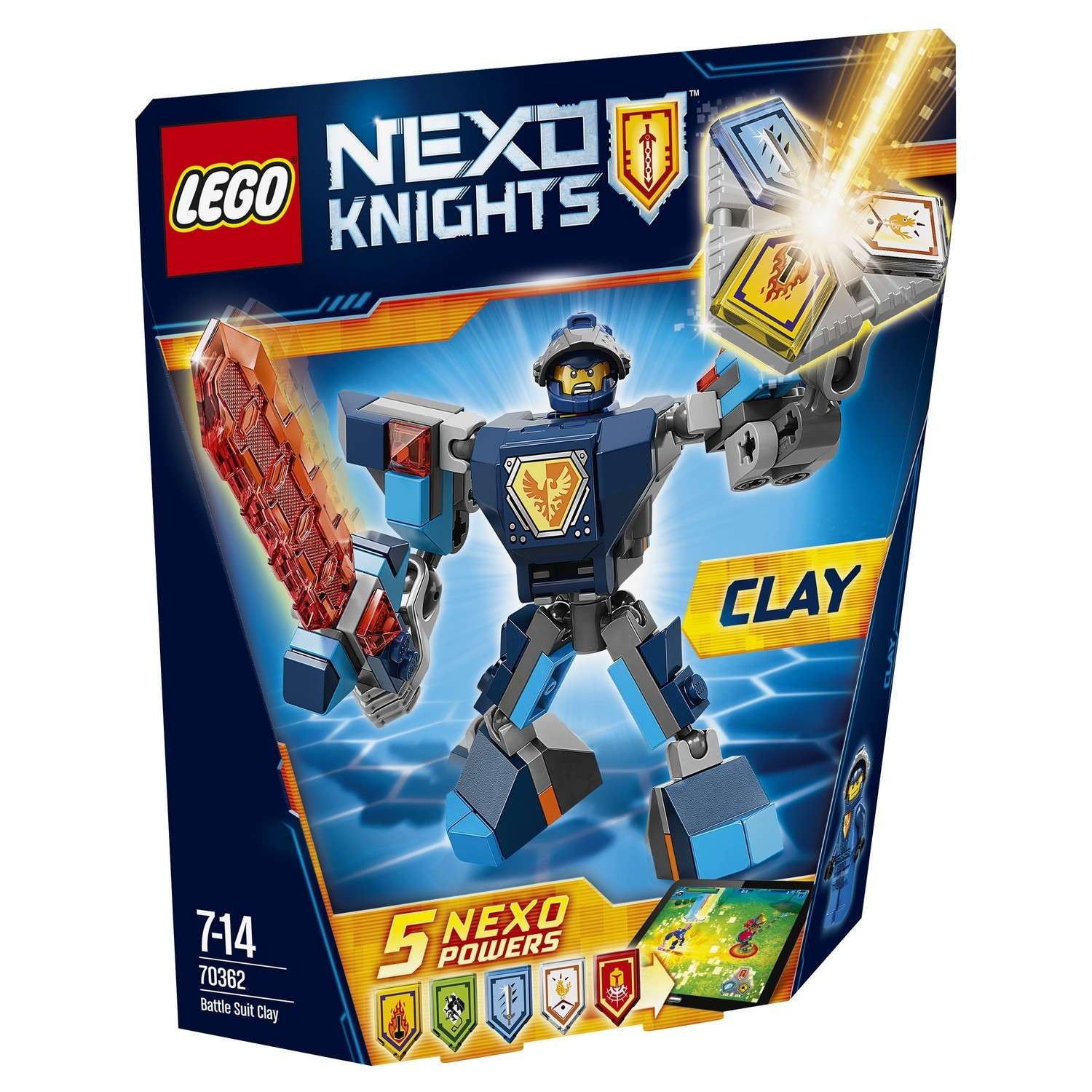 Конструктор LEGO Nexo Knights Боевые доспехи Клэя (70362) - фото 2