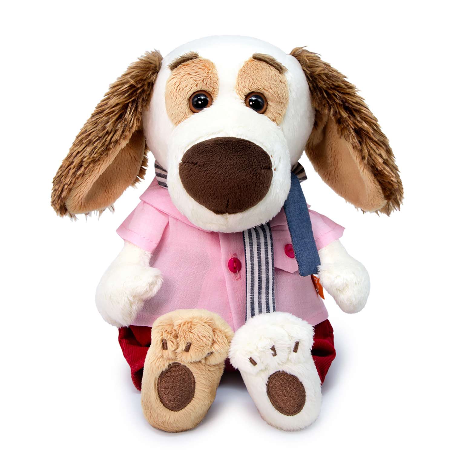 Мягкая игрушка BUDI BASA Бартоломей Baby с полосатым шарфом 20 см BartB-023 - фото 1
