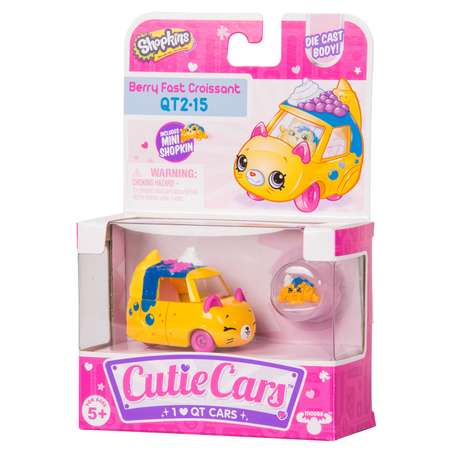 Машинка Cutie Cars с мини-фигуркой Shopkins S3 Ягодный Круассан