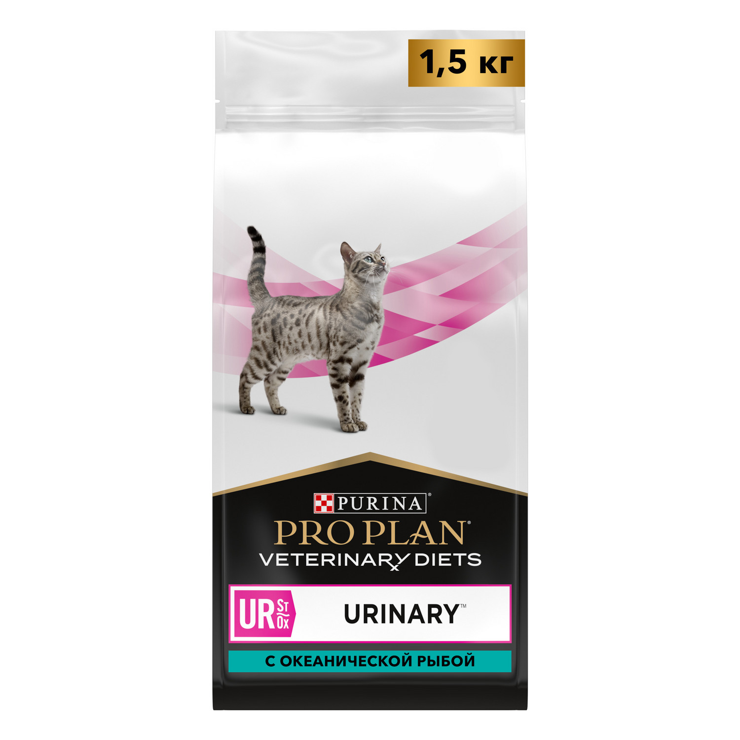 Сухой корм для кошек Purina Pro Plan Veterinary diets 1.5 кг рыба (при МКБ, лечебный) - фото 1