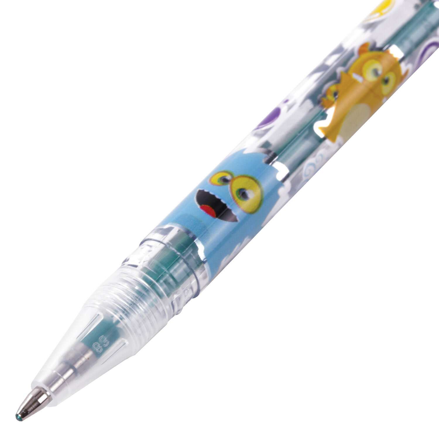 Ручки гелевые Юнландия цветные набор 6 штук для школы тонкие металлик - фото 6