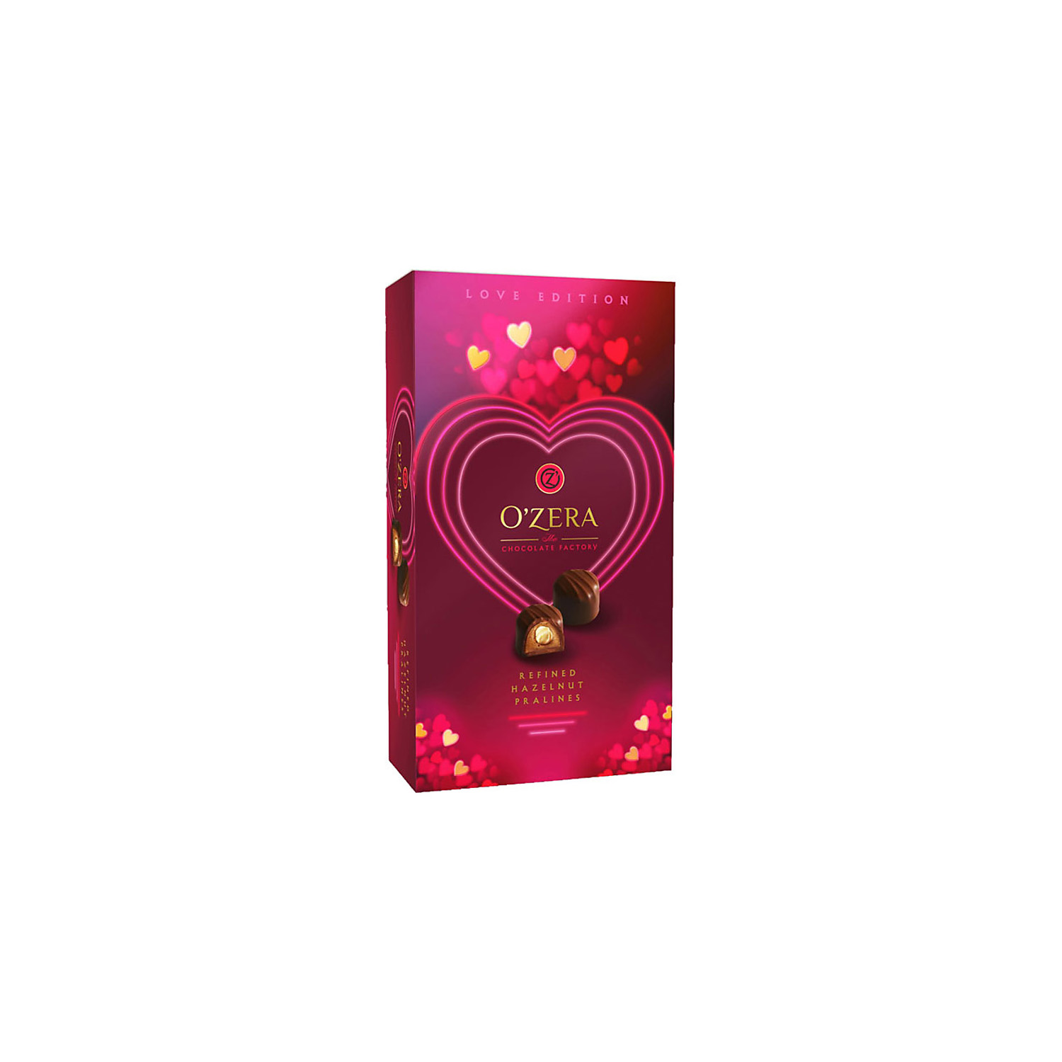 Конфеты OZera OZera конфеты Love пралине с цельным фундуком 230 г - фото 1