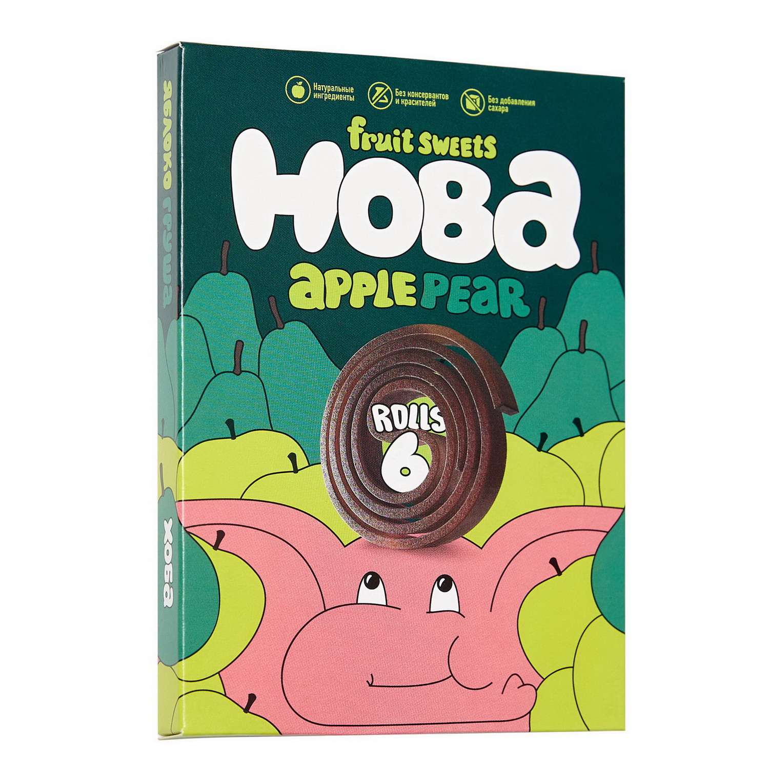 Конфеты фруктовые Hoba яблоко-груша 60г - фото 1