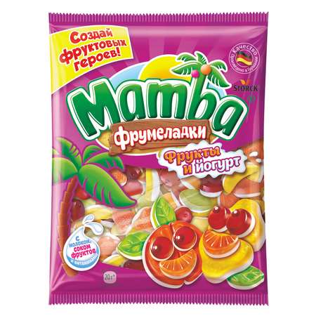 Мармелад жевательный MAMBA фрукты-йогурт 140г