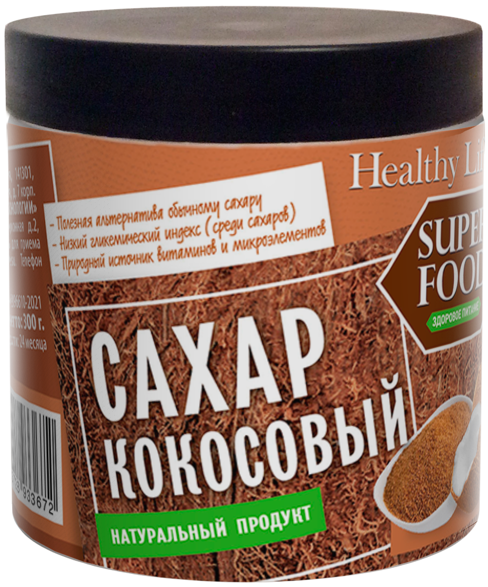 Сахар кокосовый Healthy Lifestyle 300 г. - фото 1