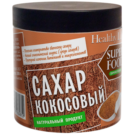 Сахар кокосовый Healthy Lifestyle 300 г.