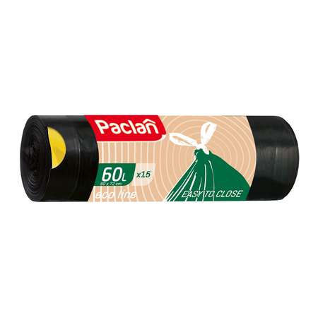 Мешки для мусора Paclan Eco Line 60л 15шт