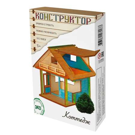 Конструктор MODEL TOYS КОТТЕДЖ деревянный