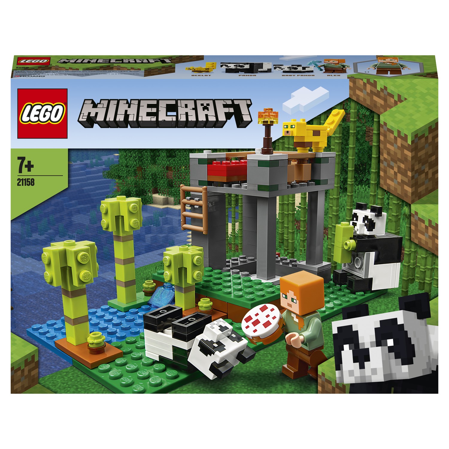 Конструктор LEGO Minecraft Питомник панд 21158 купить по цене 1199 ₽ в  интернет-магазине Детский мир