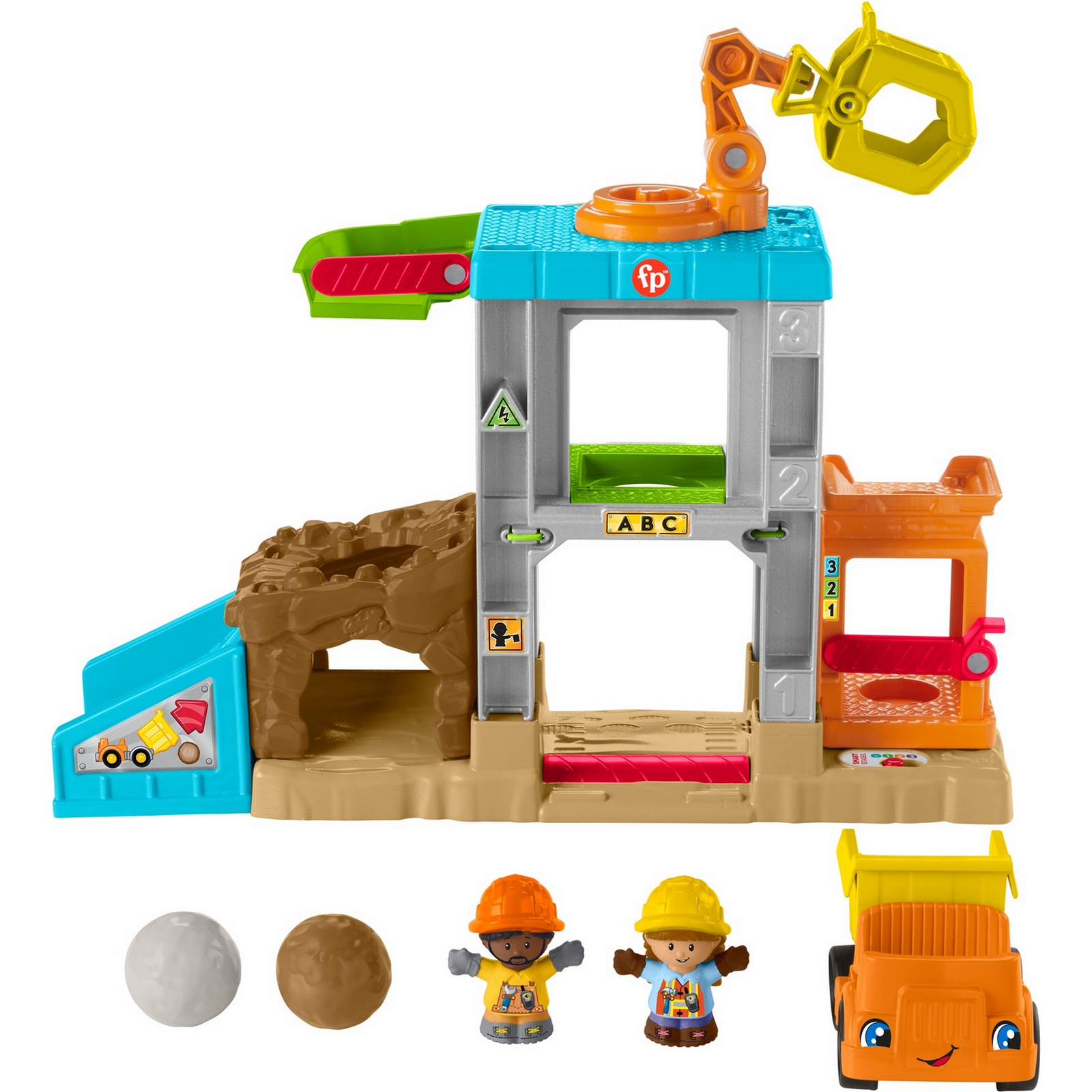 Набор игровой Fisher Price Little People Стройка HCJ64 купить по цене 1599  ₽ в интернет-магазине Детский мир