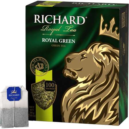 Чай зеленый Richard Royal Green 100 пакетиков
