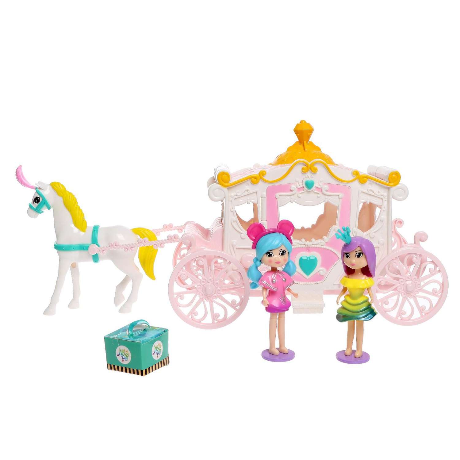 Игровой набор Sima-Land Карета с куклами с аксессуарами 5084706 - фото 2