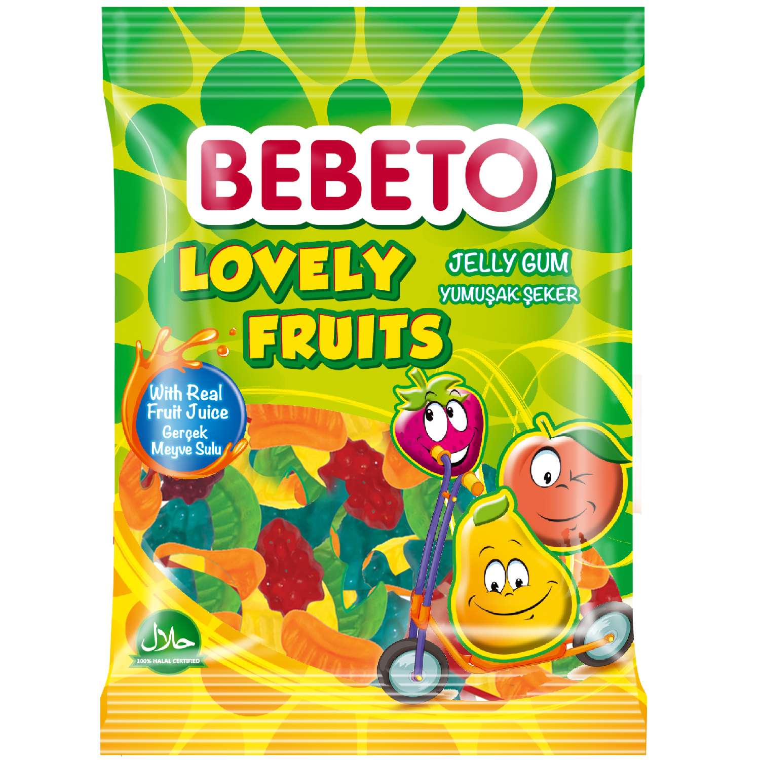 Мармелад жевательный Bebeto Lovely fruits 70г - фото 1