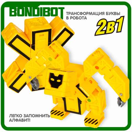 Трансформер-робот BONDIBON BONDIBOT 2 в 1 Эволюция Букв буква Ж