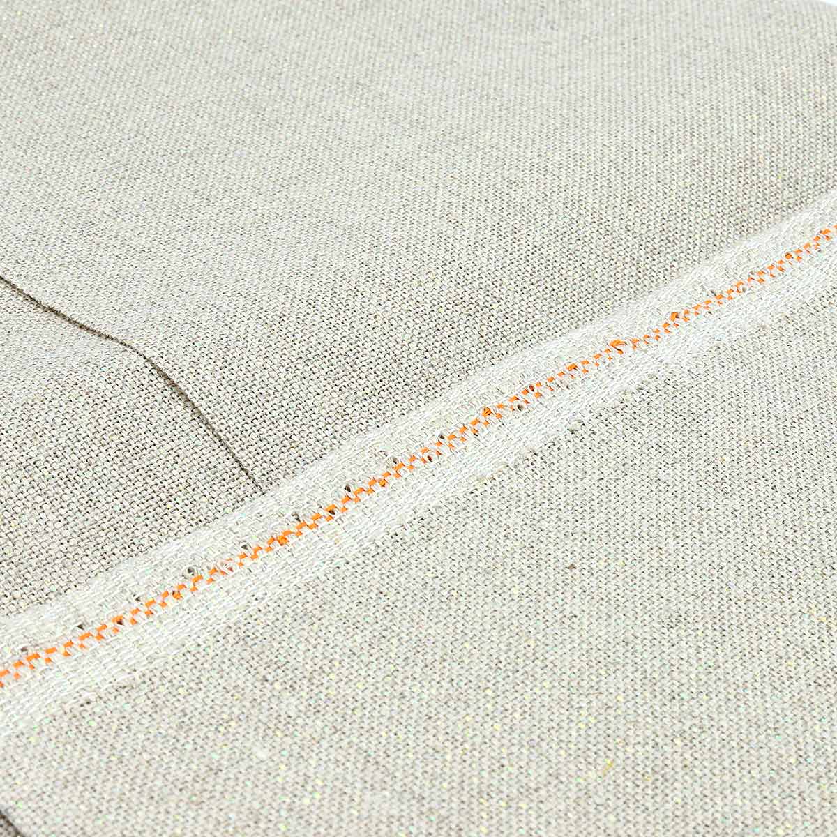Канва Zweigart для вышивания шитья и рукоделия 32ct 50х70 см люрекс бежевая - фото 3