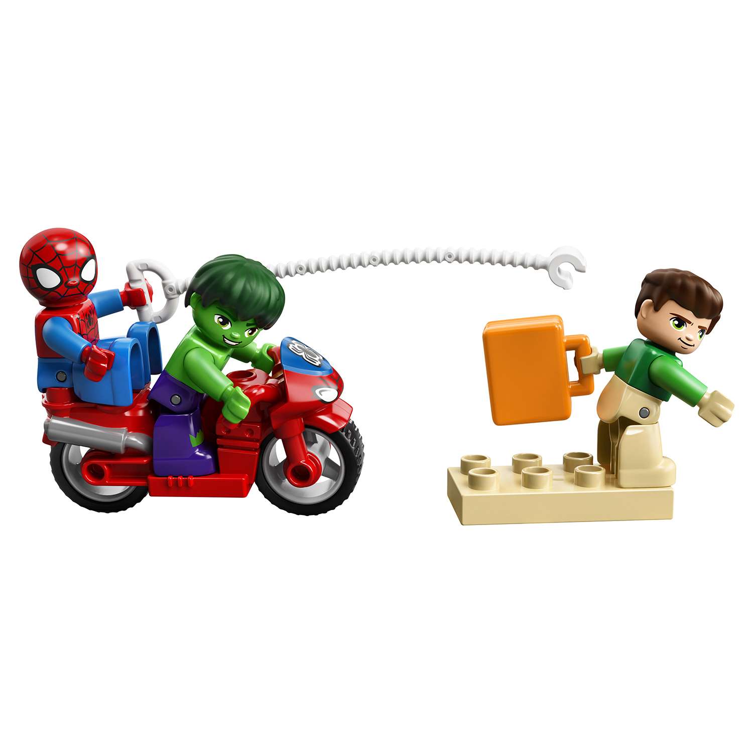 Конструктор LEGO DUPLO Super Heroes Приключения Человека-паука и Халка 10876 - фото 8