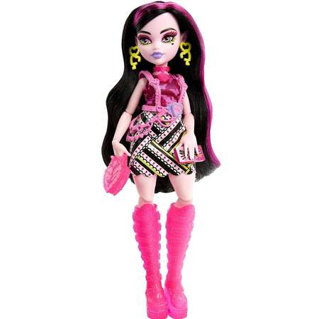 Кукла Monster High Skulltimate Secrets Series 3 Neon Frights Draculaura HNF78