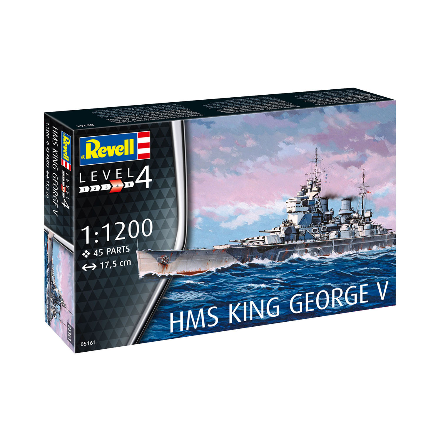 Модель для склейки Revell Линкор HMS King George V 05161 - фото 2