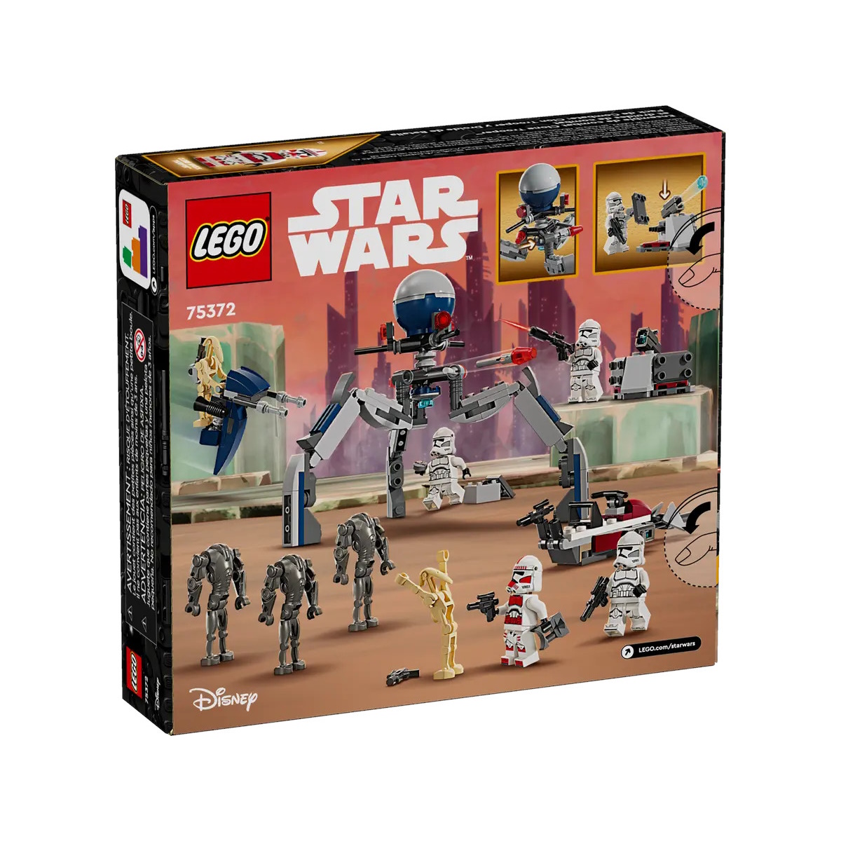 Конструктор LEGO Star Wars Боевой набор Clone Trooper и Battle Droid 75372