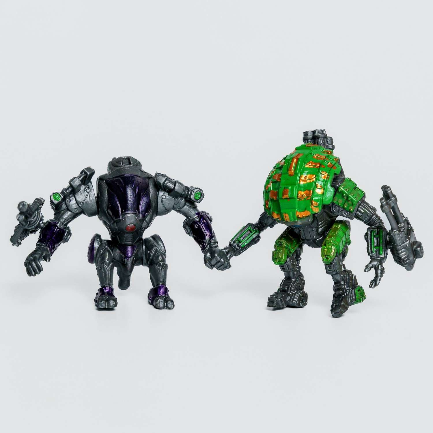 Роботы CyberCode 2 фигурки игрушки для детей развивающие пластиковые коллекционные интересные. 8см - фото 1