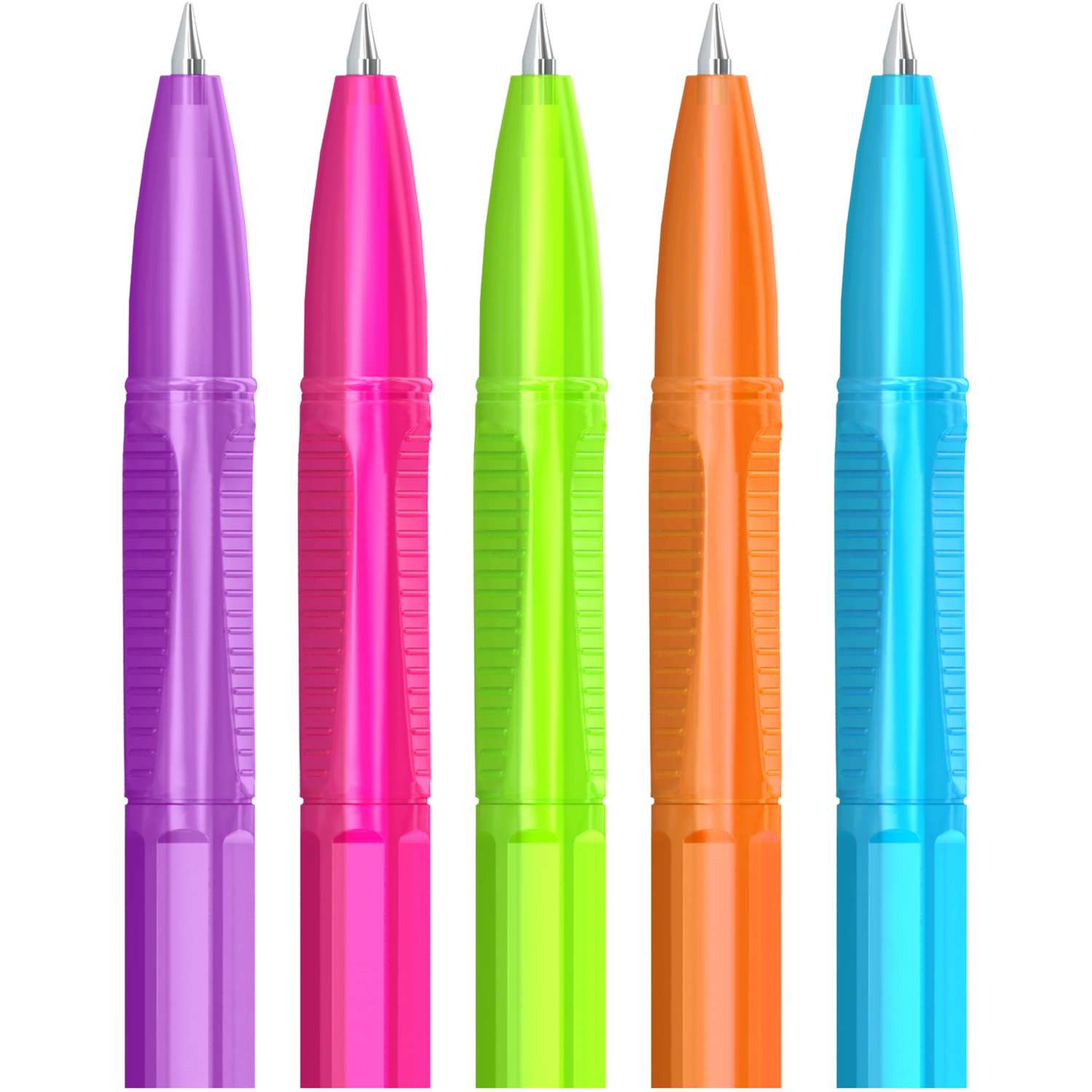 Ручка шариковая Berlingo Tribase Neon Синяя в ассортименте CBp_70932 - фото 2