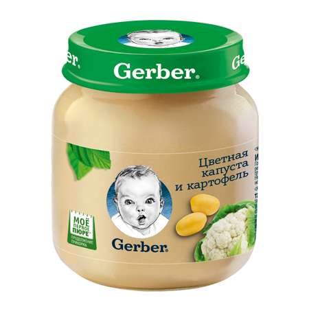 Пюре Gerber цвет капуста-картофель 130г