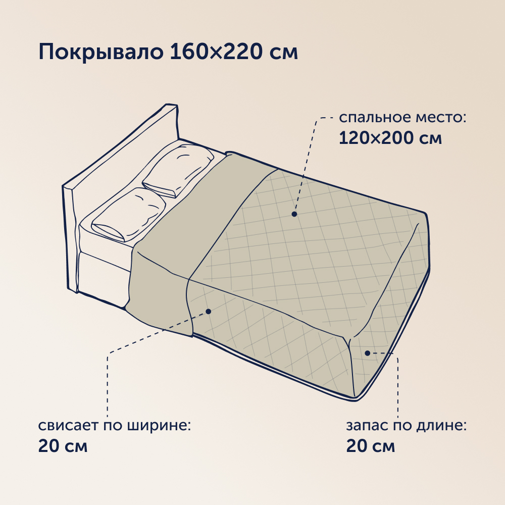 Покрывало buyson BuyMirage 160x220 см Gold - фото 7