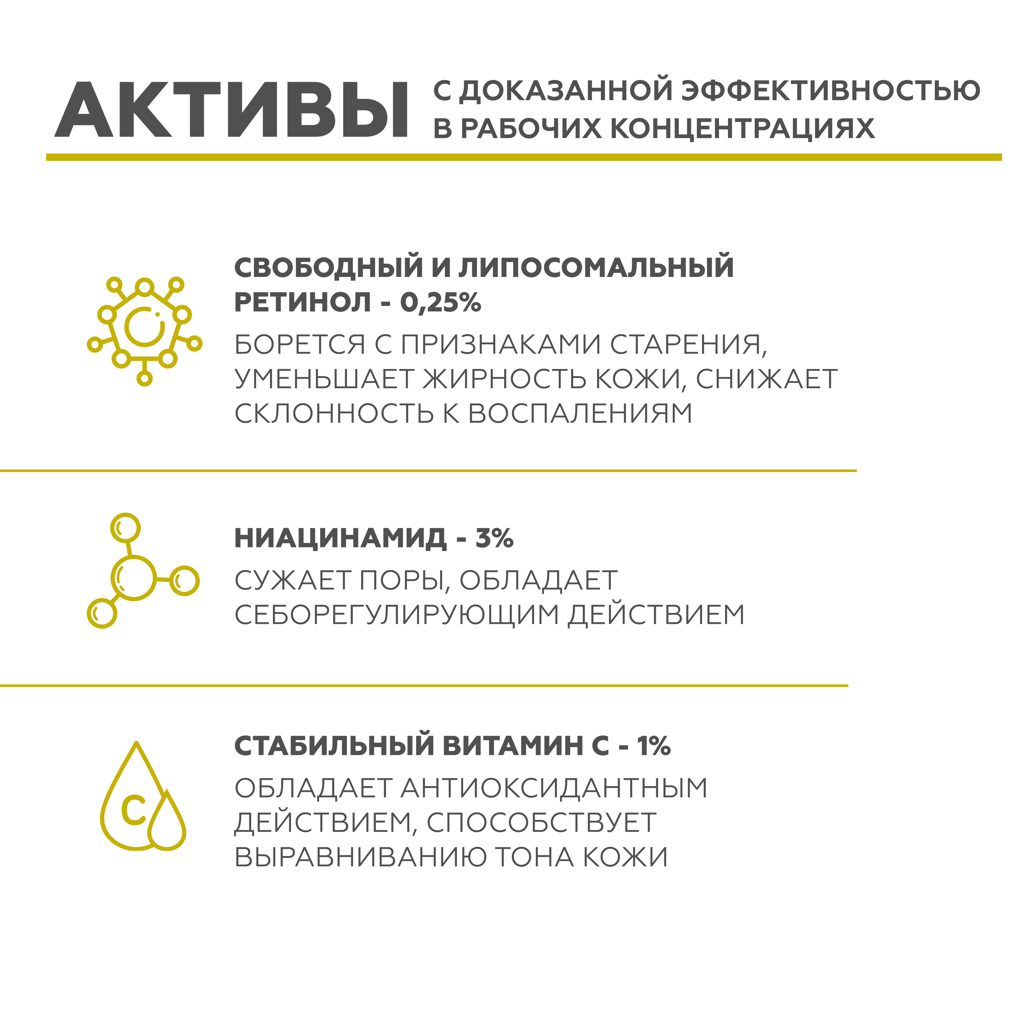 Крем сыворотка для лица GELTEK Retiderm 0.25 с ретинолом и витамином С от морщин и пигментных пятен 30 мл - фото 7