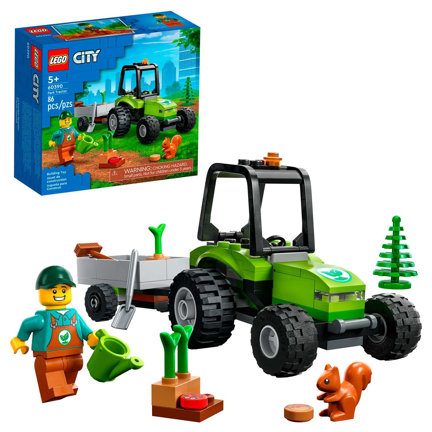 Конструктор детский LEGO City Трактор для работ в парке 60390 - фото 1