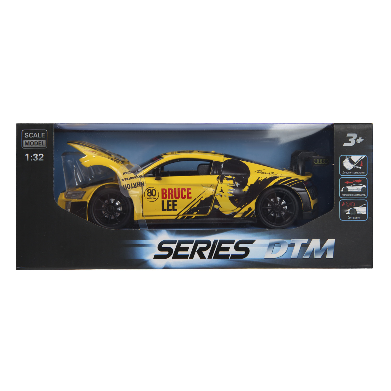 Машинка Mobicaro 1:32 Audi R8 LMS DTM Bruce Lee 664992(F) купить по цене  1399 ₽ в интернет-магазине Детский мир