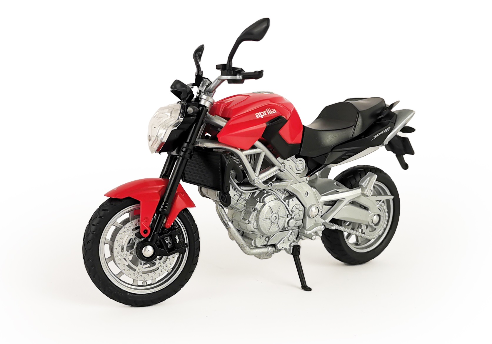 Мотоцикл WELLY 1:18 Aprilia Shiver 750 красный 12832PW - фото 4