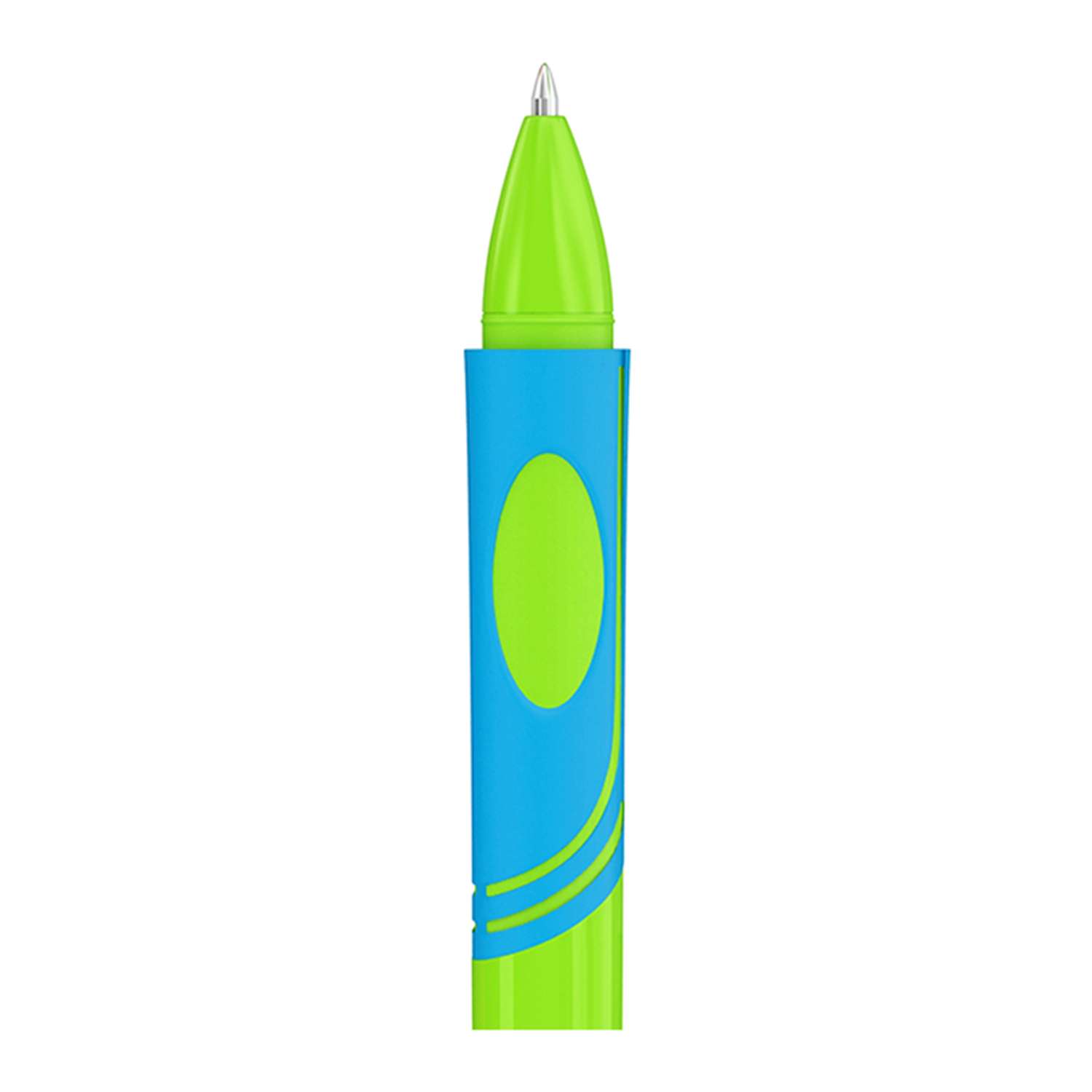 Ручка шариковая Berlingo Initial для левшей светло-синяя 0.7 мм 2 шт PET-пенал с европодвесом - фото 2