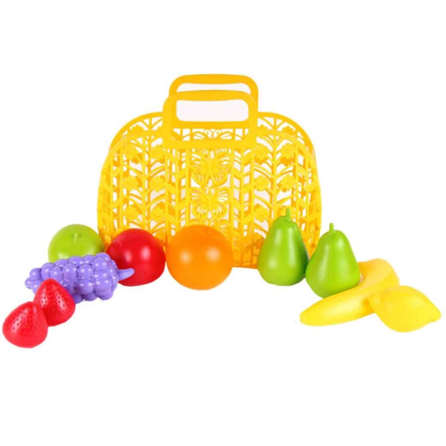 Набор игровой Технок фрукты в корзинке 11 предметов желтый - фото 1