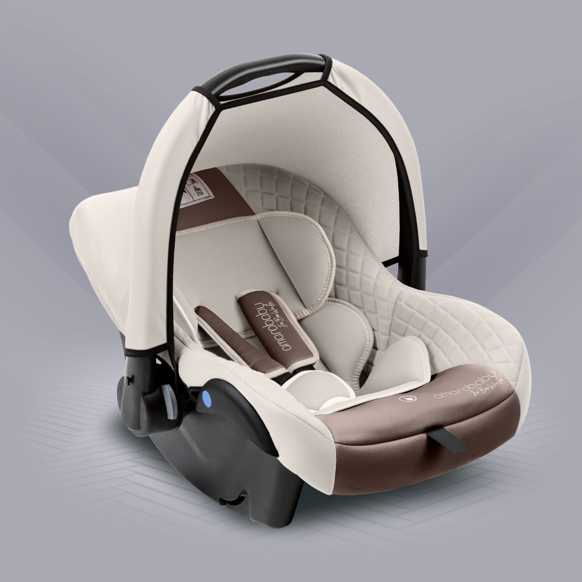 Автокресло детское Amarobaby Baby comfort группа светло-бежевый - фото 1