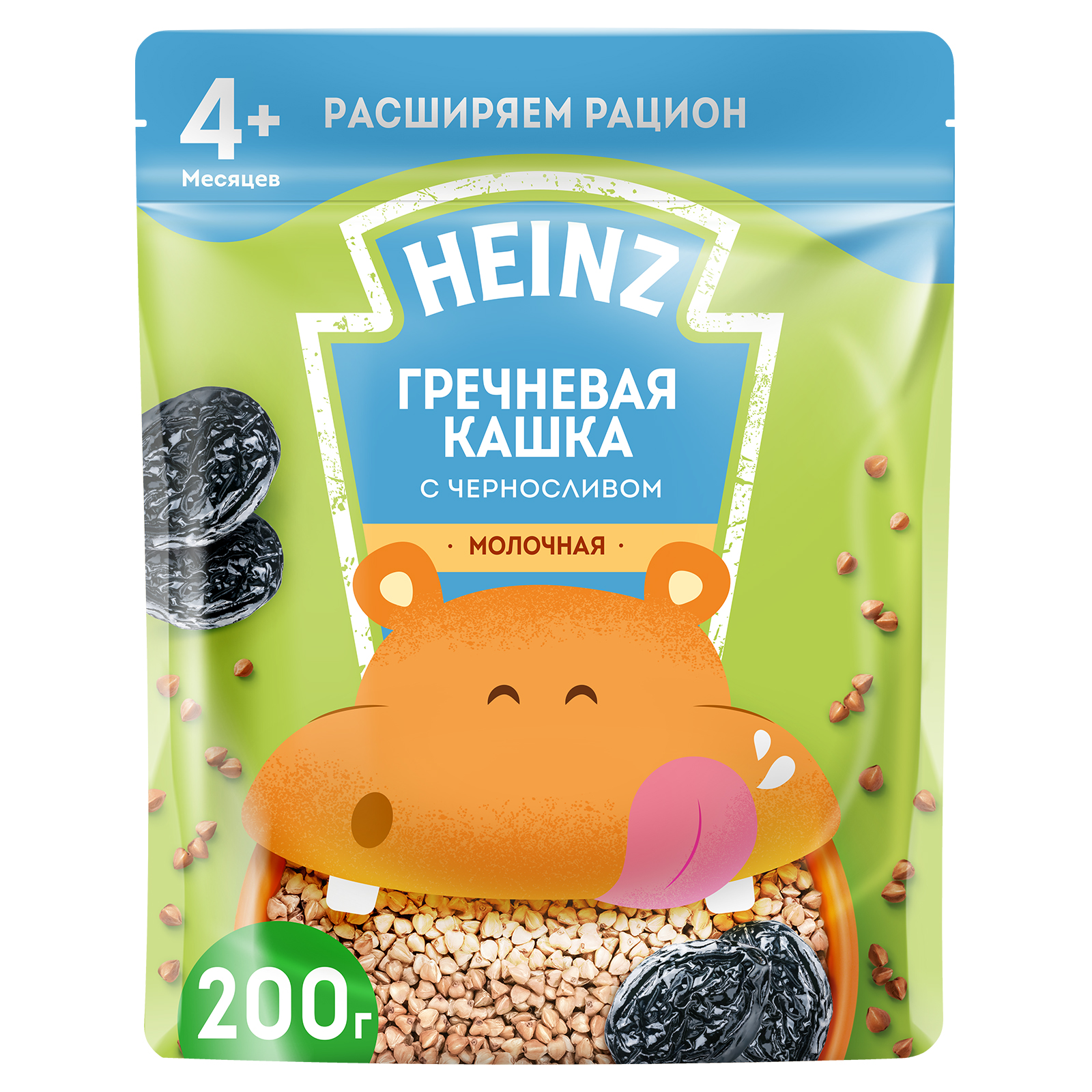 Каша молочная Heinz гречневая с черносливом 200г с 4месяцев купить по цене  148 ₽ в интернет-магазине Детский мир