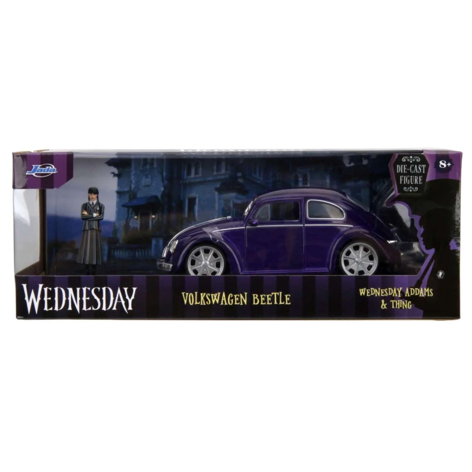 Автомобиль Jada Volkswagen Beetle Wednesday 1:24 ТоуR264 - фото 2