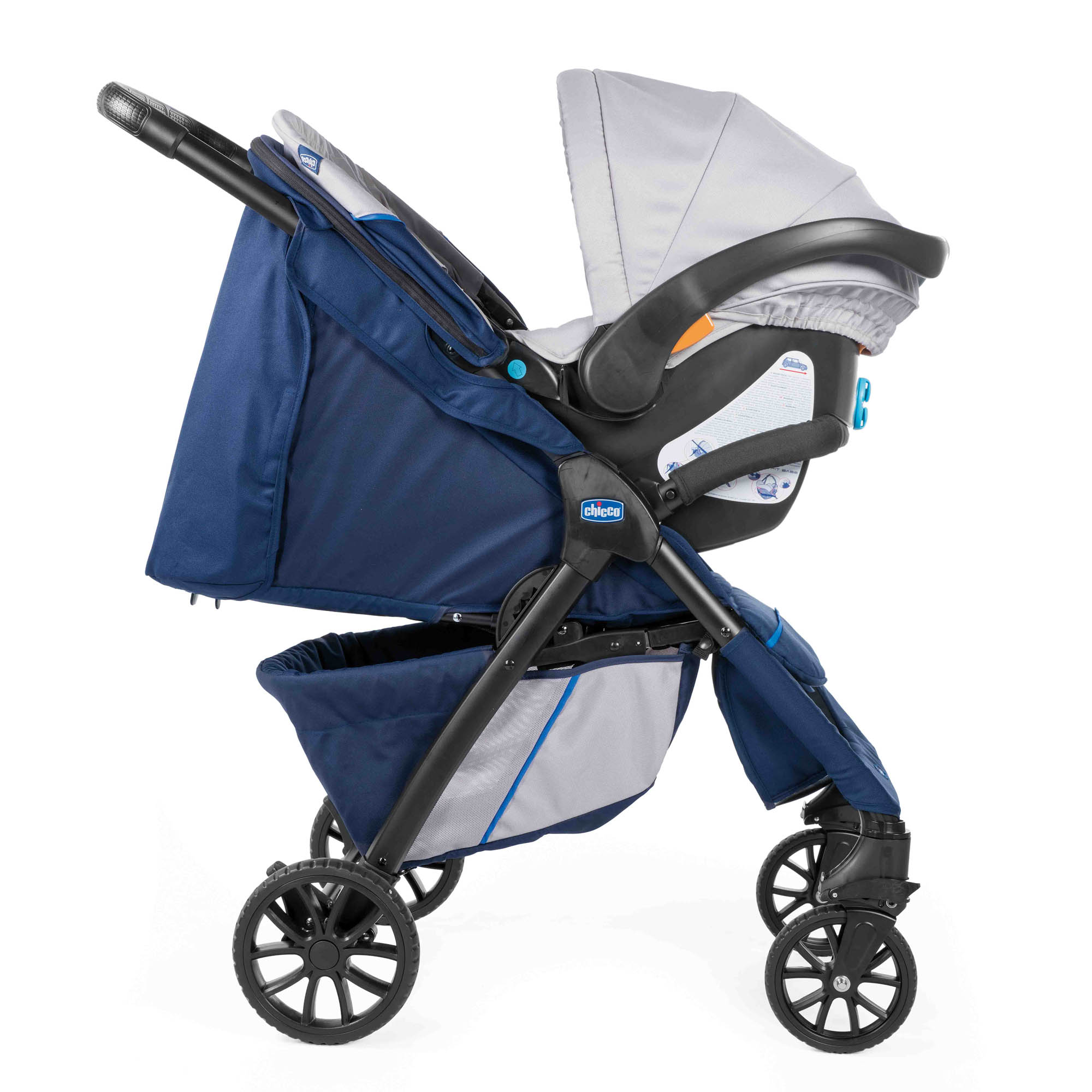 Коляска прогулочная Chicco Kwik.One stroller Blueprint - фото 7