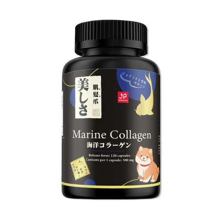 Коллаген морской в капсулах Japan Formula питьевой collagen 1 и 3 тип