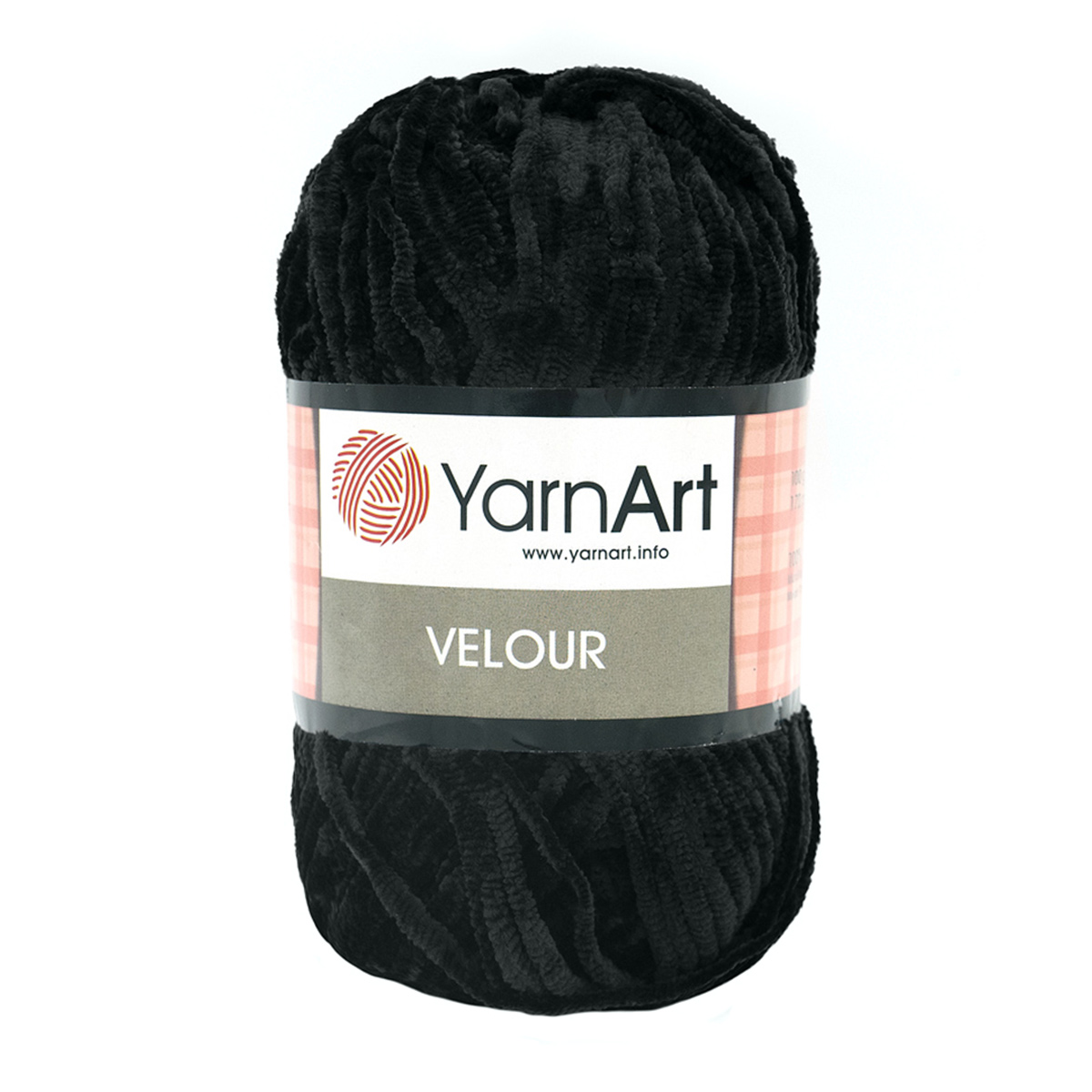 Пряжа для вязания YarnArt Velour 100 г 170 м микрополиэстер мягкая велюровая 5 мотков 842 черный - фото 6