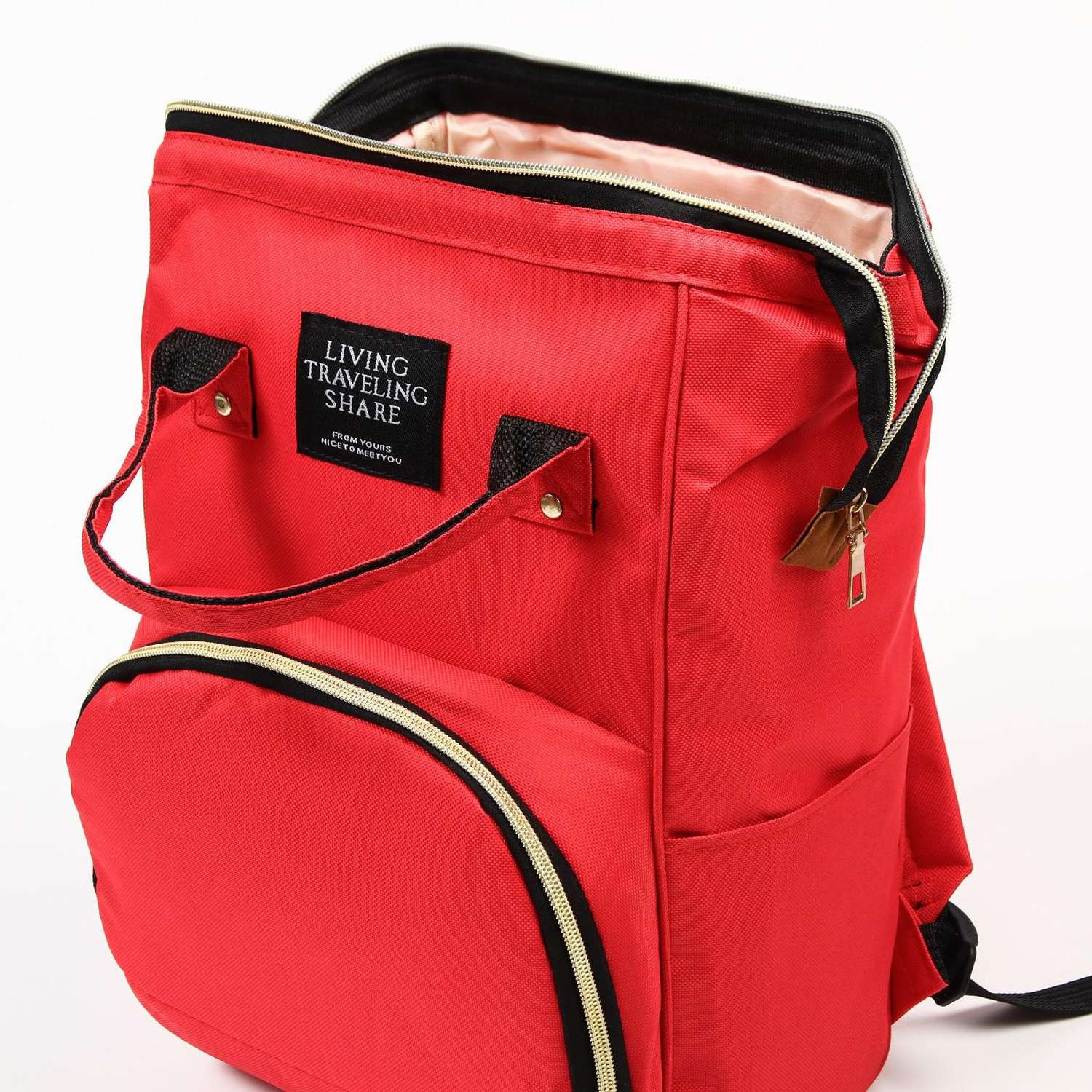 Сумка-рюкзак Sima-Land для хранения вещей малыша цвет красный - фото 8