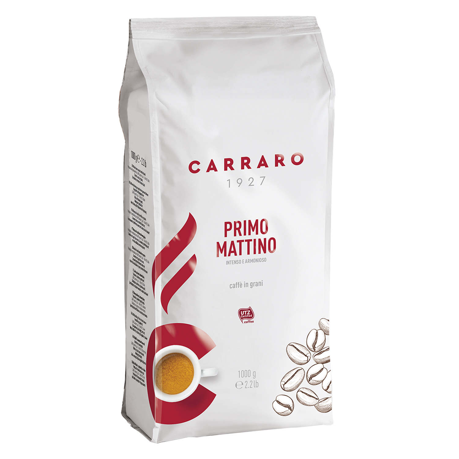 Кофе Primo Mattino Carraro в зернах 1 кг - фото 1