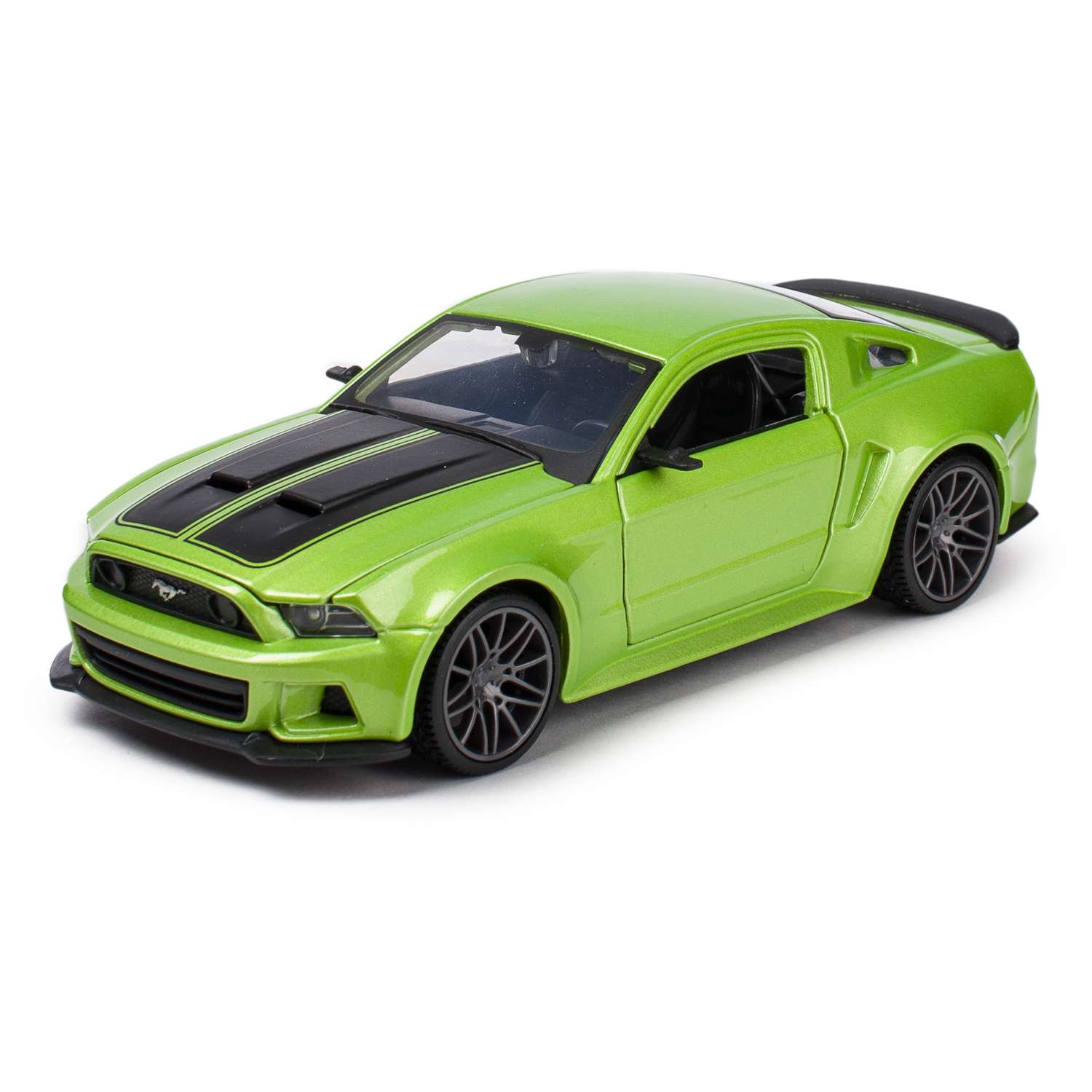 Машинка MAISTO 1:24 Ford Mustang Street Racer Зеленая 31506 31506 - фото 1
