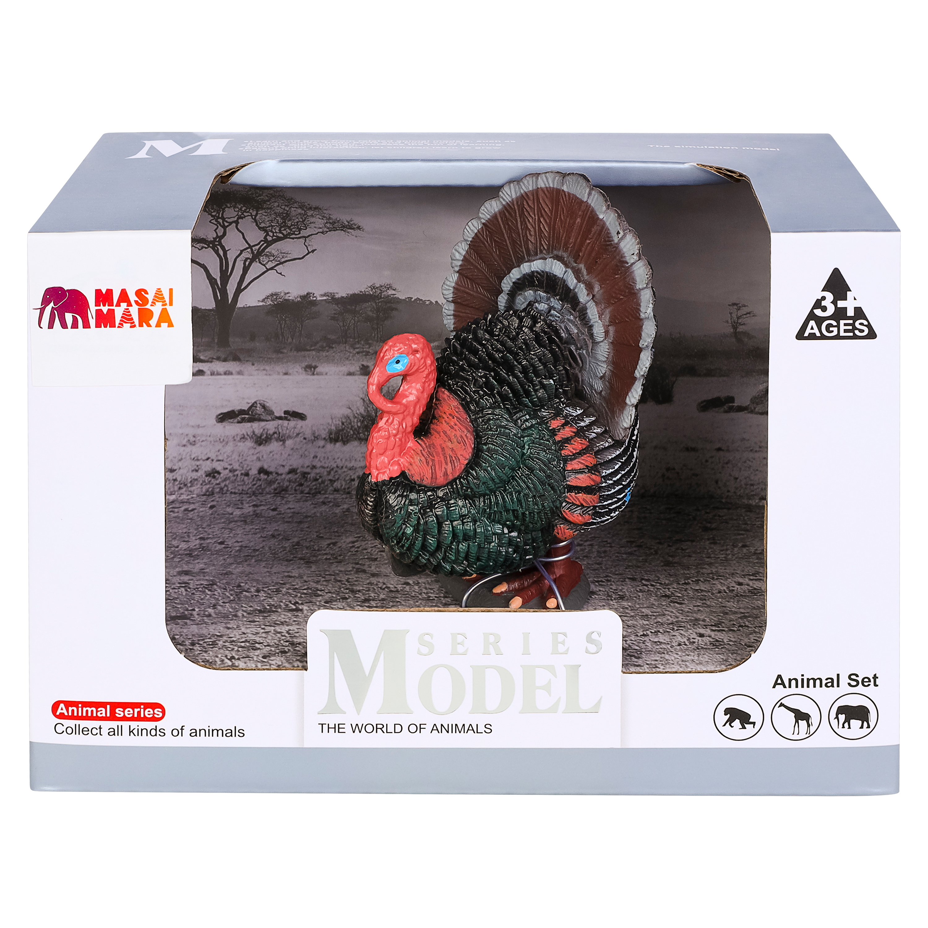 Игрушка фигурка Masai Mara Индюк на ферме MM211-158 - фото 7