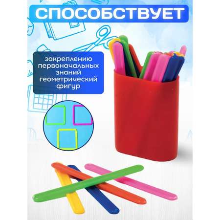 Счетный материал MeLLi School Комплект счетные палочки (красный тубус)