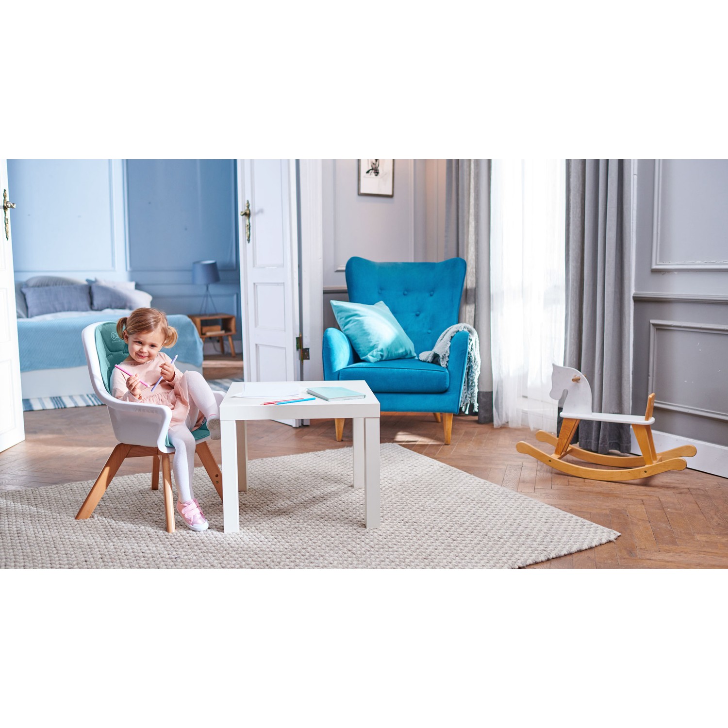 Стул Kinderkraft Tixi Turquoise - фото 15