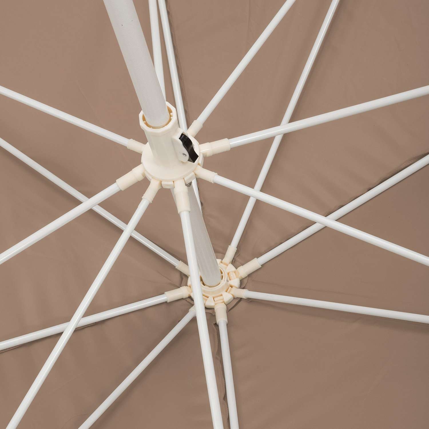 Зонт пляжный BABY STYLE большой 1.75х2.4 м Oxford прямоуголный бежевый - фото 3