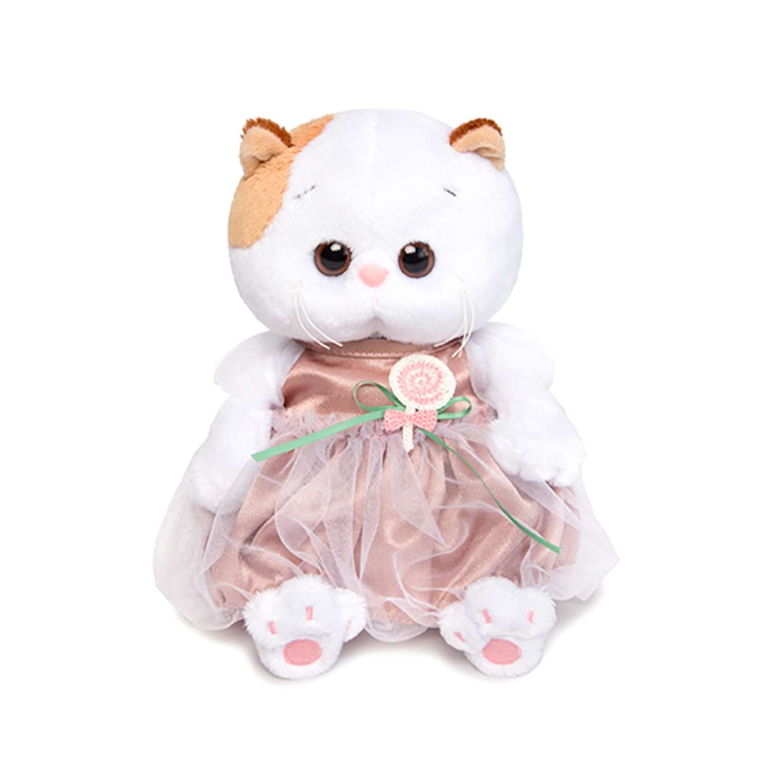 Мягкая игрушка BUDI BASA Ли-Ли BABY в платье с леденцом 20 см LB-018 - фото 1