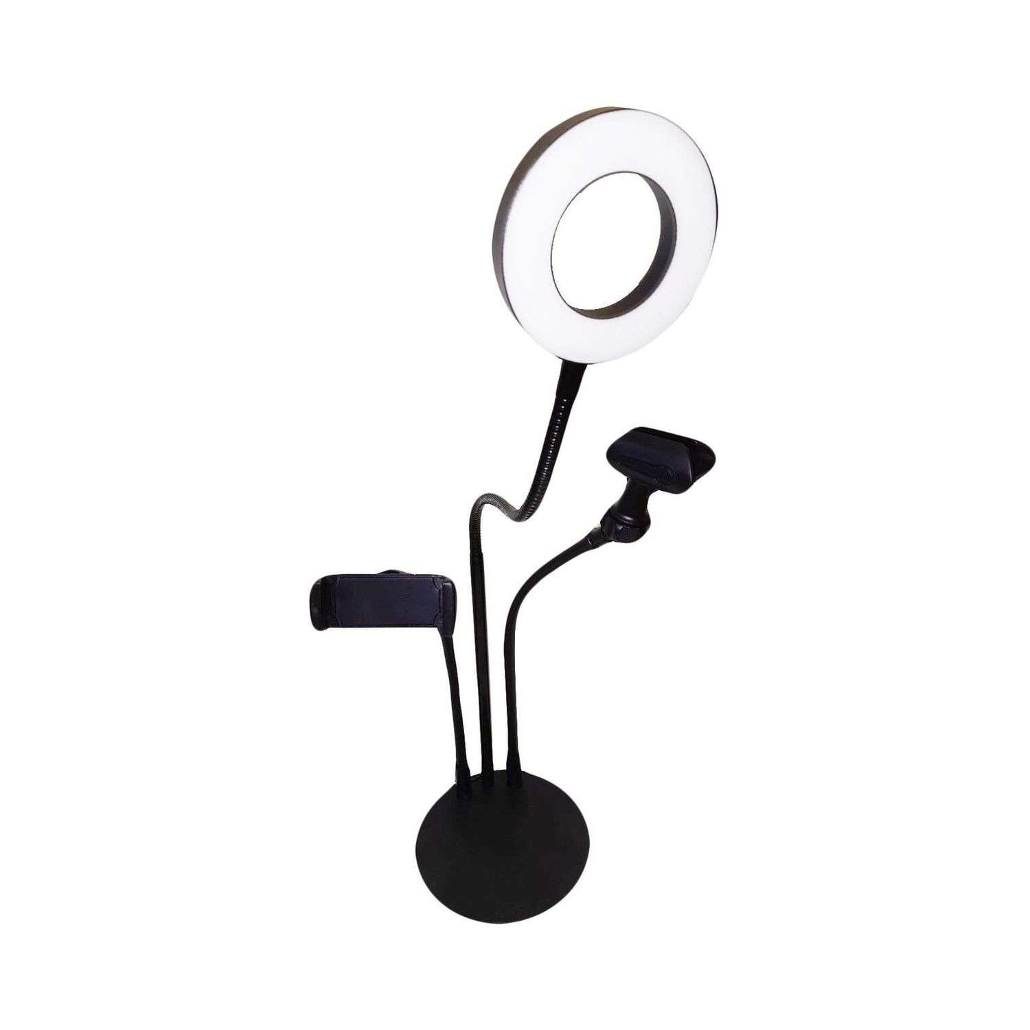 Селфи-лампа NPOSS с гибким держателем для микрофона черная - фото 1