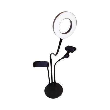 Селфи-лампа NPOSS с гибким держателем для микрофона черная