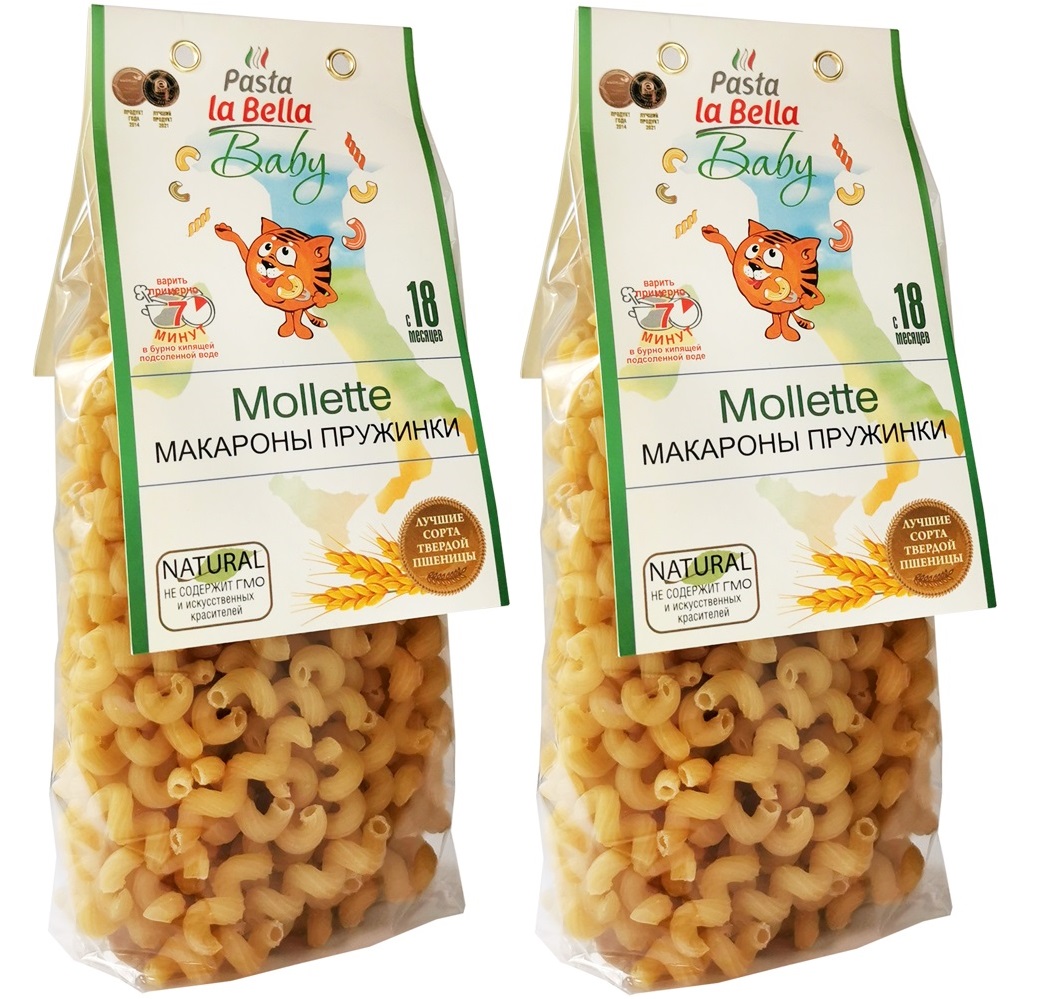 Макароны для детей Pasta la Bella Baby Макароны Пружинки 2 упаковки